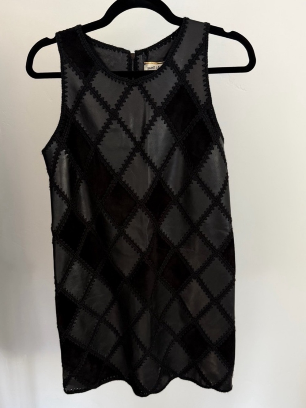 Saint Laurent 578Leather and Suede Mini Drew Size 38 Like New